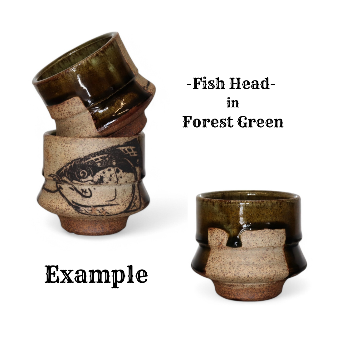 Short Tumbler Wine Cup - Mushroom/Floral