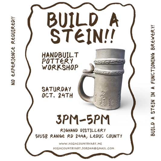 Build A Beer Stein! - Righand Distillery (Leduc) - Oct.24th / 3pm-5pm