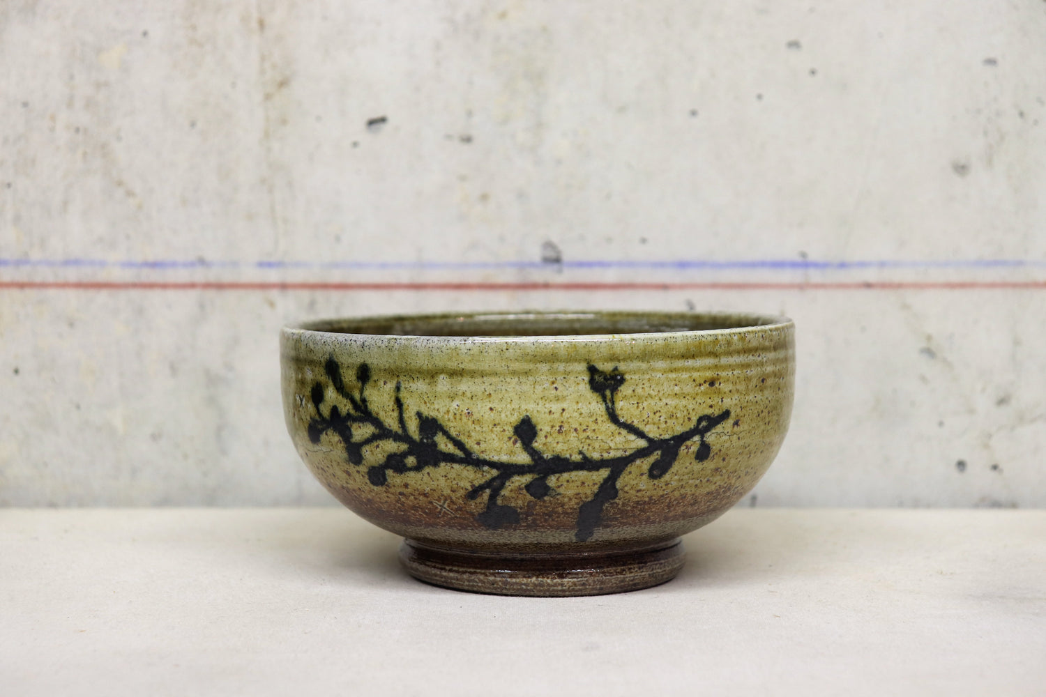 Salt Fired Rosehip Bowl