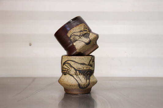 Short Wine Tumbler - Lobster Mushroom