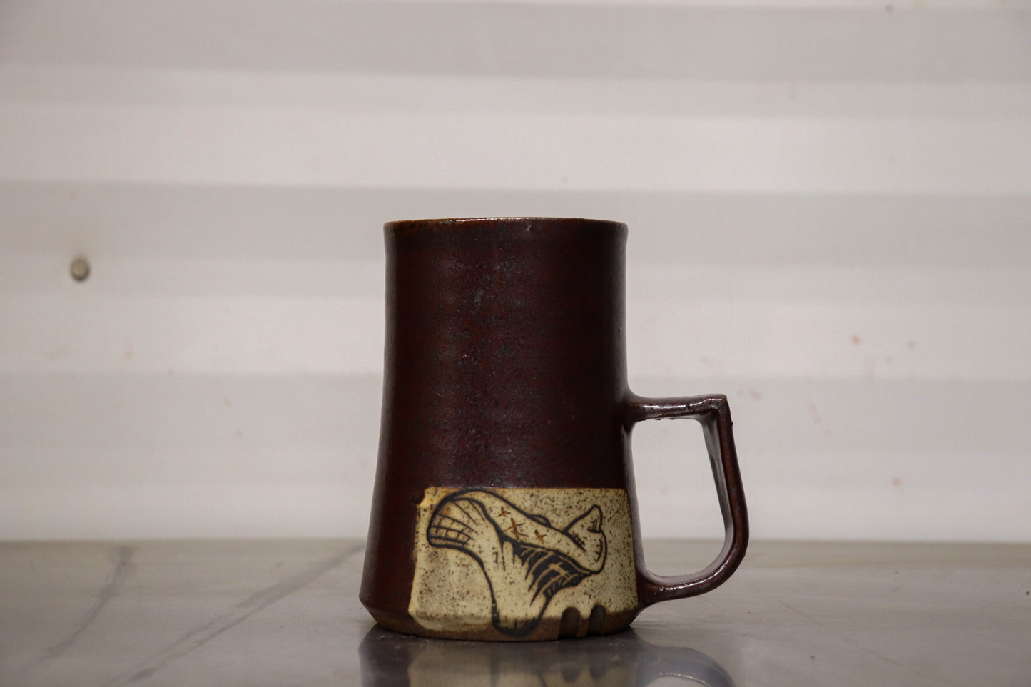 Wide Base Mug - Lobster Mushroom