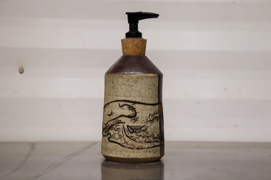 Soap Dispenser - Coyote Skull