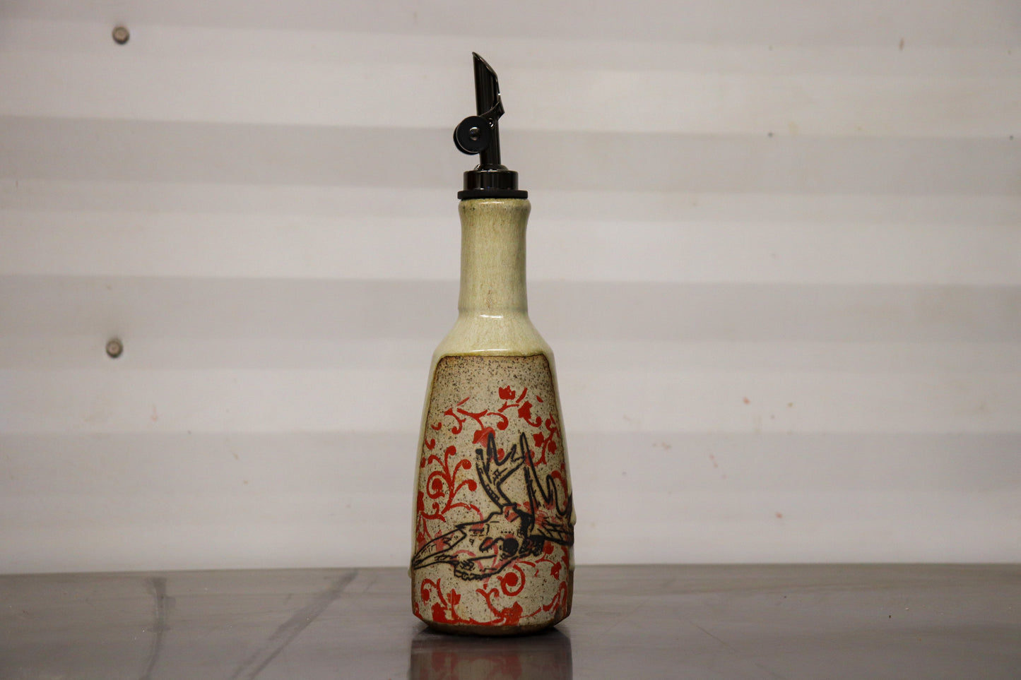 Oil Bottle - Moose Skull + Filigree