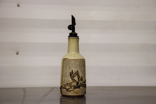 Oil Bottle - Moose Skull