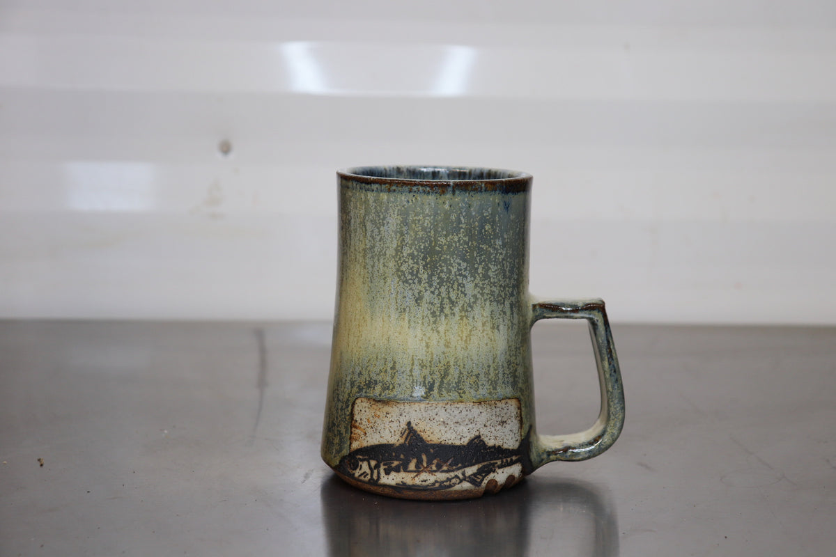 Wide Base Mug - Mackerel