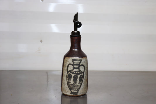 Oil Bottle - Amphora Lino Print
