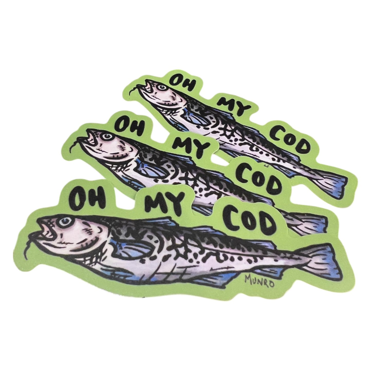 'Oh My Cod' Sticker